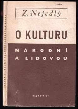 O kulturu národní a lidovou