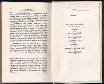 Publius Ovidius Naso: O lásce a milování