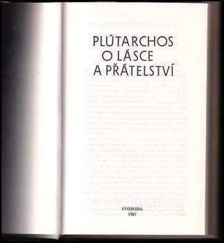 Plútarchos: O lásce a přátelství