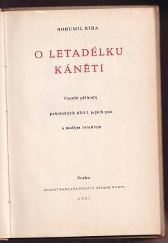 O letadélku Káněti : veselé příhody pekelských dětí i jejich psa s malým letadlem