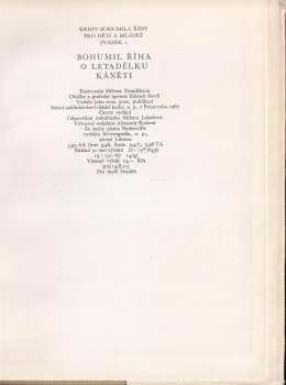 Bohumil Říha: O letadélku Káněti
