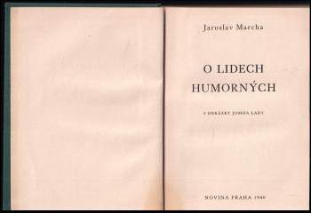 Jaroslav Marcha: O lidech humorných