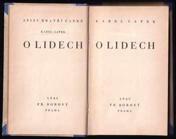 Karel Čapek: O lidech