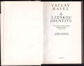 Václav Havel: O lidskou identitu