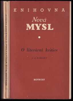 O literární kritice