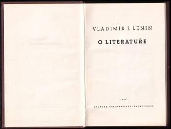 Vladimir Il'jič Lenin: O literatuře