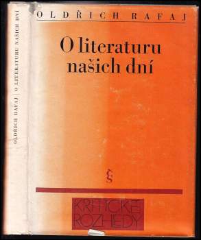 O literaturu našich dní