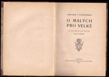 Arkadij Timofejevič Averčenko: O malých pro velké