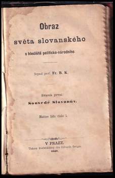 František Bronislav Kořínek: Obraz světa slovanského s hlediště politicko-národního