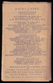 Karel Čapek: O nejbližších věcech