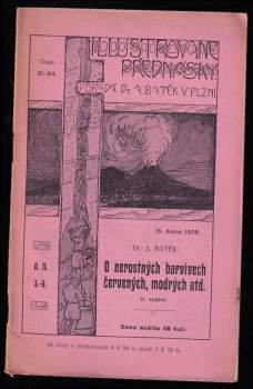 O nerostných barvivech červených, modrých, hnědých a černých