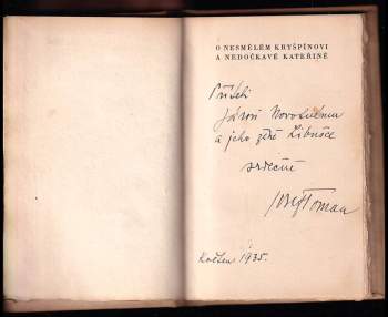Josef Toman: O nesmělém Kryšpínovi a nedočkavé Kateřině
