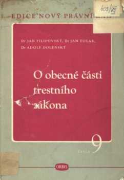 O obecné části trestního zákona