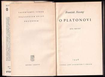František Novotný: O Platonovi