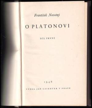 František Novotný: O Platonovi