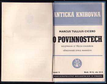 Marcus Tullius Cicero: O povinnostech