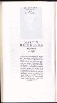 Martin Heidegger: O pravdě a Bytí