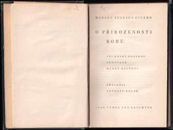Marcus Tullius Cicero: O přirozenosti bohů