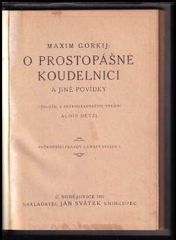Maksim Gor‘kij: O prostopášné koudelnici a jiné povídky