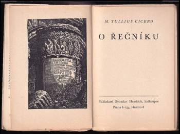 Marcus Tullius Cicero: O řečníku