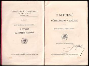 Josef Kožíšek: O reformě učitelského vzdělání