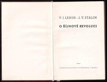 Vladimir Il'jič Lenin: O říjnové revoluci