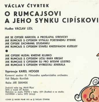 Václav Čtvrtek: O Rumcajsovi A Jeho Synku Cipískovi