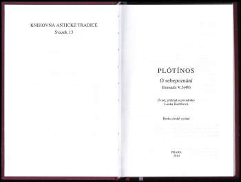 Plótínos: O sebepoznání