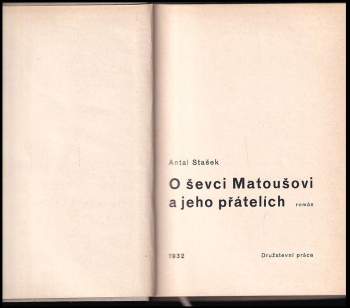 O ševci Matoušovi a jeho přátelích : román