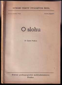 O slohu