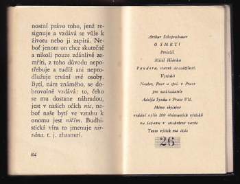 Arthur Schopenhauer: O smrti