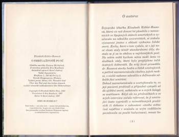 Elisabeth Kübler-Ross: O smrti a životě po ní