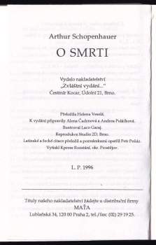 Arthur Schopenhauer: O smrti