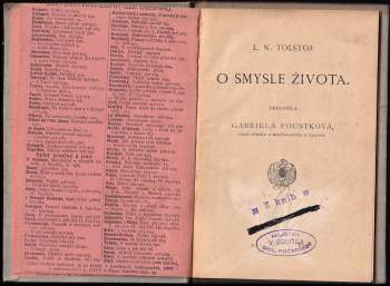 Lev Nikolajevič Tolstoj: O smysle života