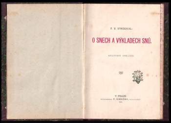 František Vladimír Vykoukal: O snech a výkladech snů