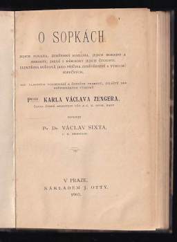 Václav Sixta: O sopkách