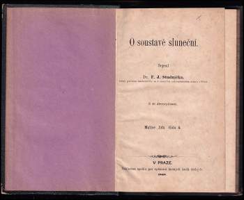 František Josef Studnička: O soustavě sluneční