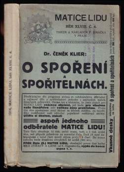 O spoření a spořitelnách