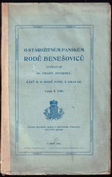 O starožitném panském rodě Benešoviců