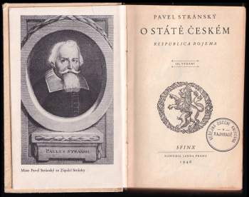Pavel Stránský ze Zapské Stránky: O státě českém