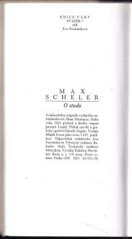 Max Scheler: O studu