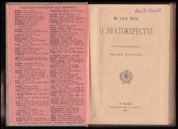Jan Hus: O svatokupectví