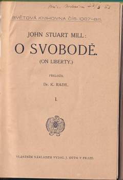 John Stuart Mill: O svobodě