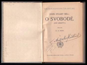 John Stuart Mill: O svobodě