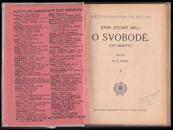 John Stuart Mill: O svobodě (On liberty)