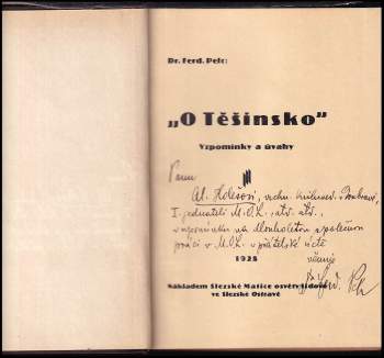 Ferdinand Pelc: "O Těšínsko"