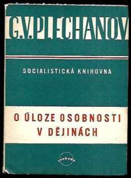 O úloze osobnosti v dějinách