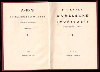František H Kafka: O umělecké tvořivosti