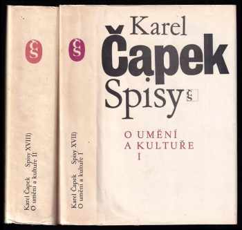 O umění a kultuře : Díl 1-2 - Karel Čapek, Karel Čapek, Karel Čapek (1984, Československý spisovatel) - ID: 703196