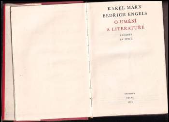 Karl Marx: O umění a literatuře